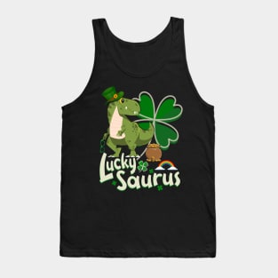 st patricks day dinosaur Tank Top